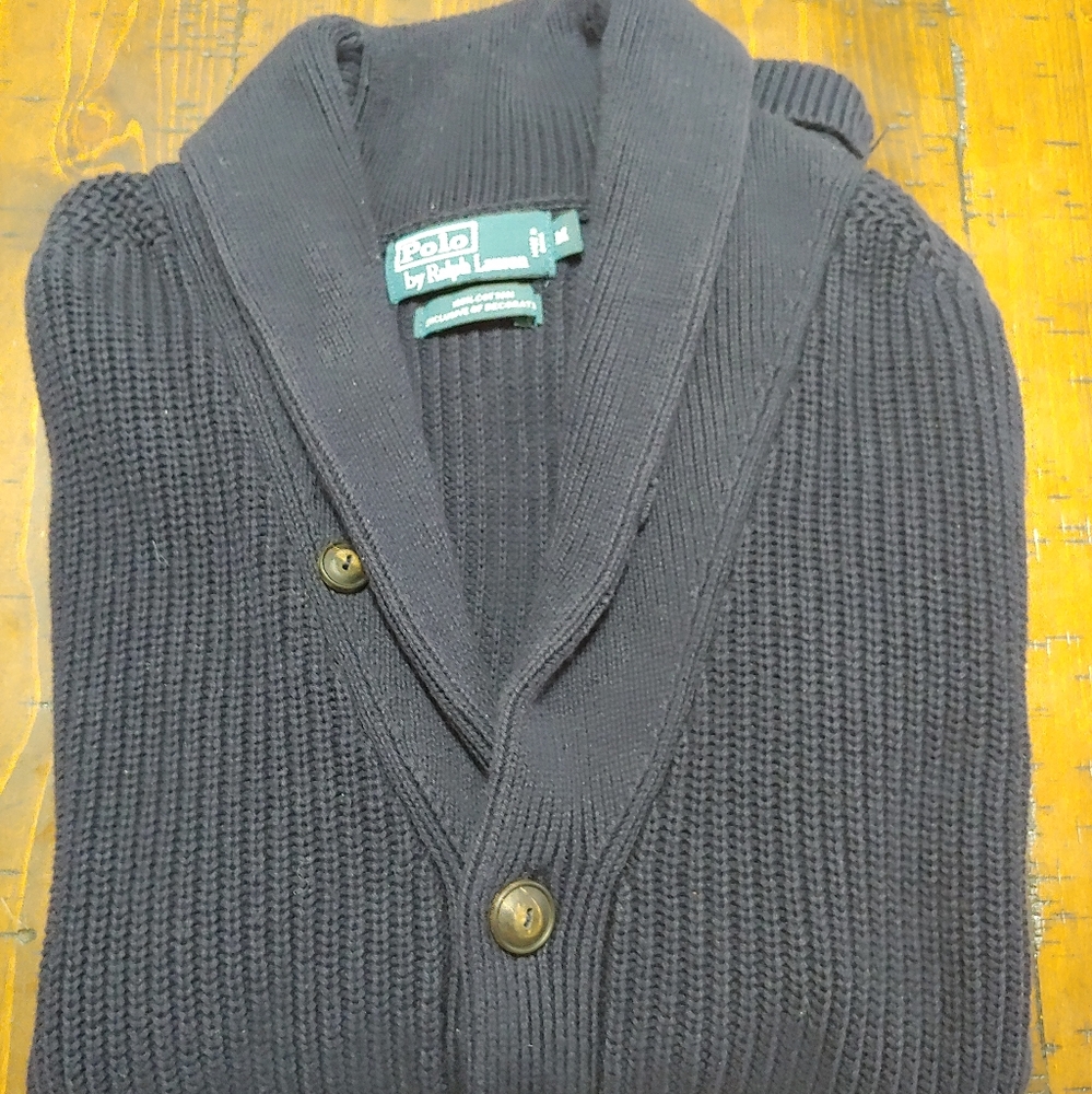 Mens Polo by Ralph Lauren Shawl Collar Cardigan